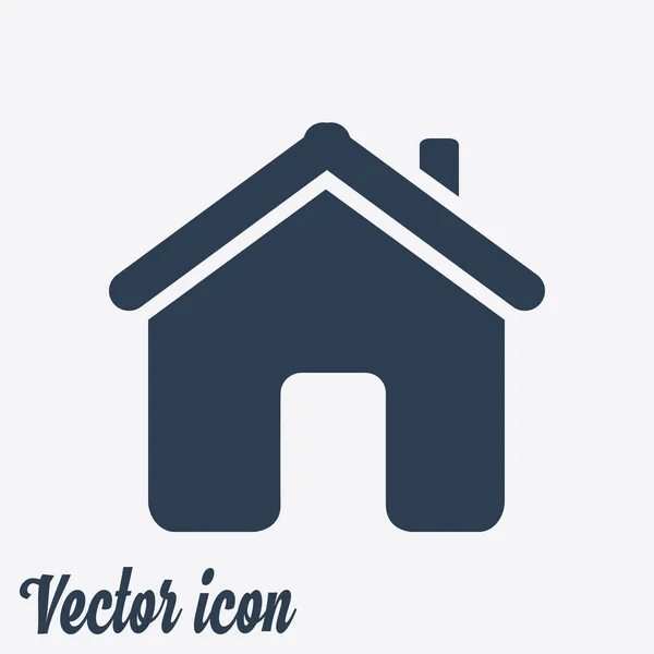 Icône Maison Vectorielle Dans Style Plat — Image vectorielle