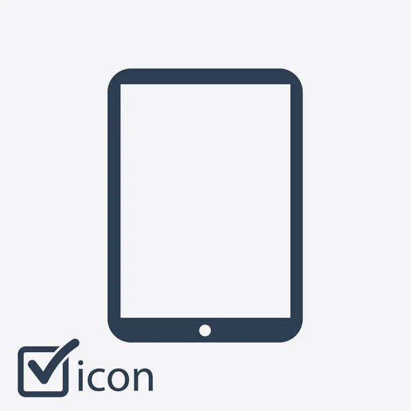 Modern Digital Tablet Icon Flat Design Icon Vector Eps — Stock Vector