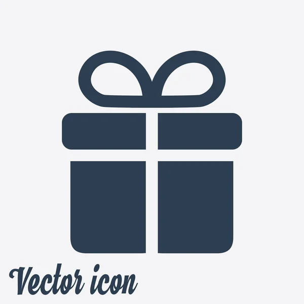 Icône Boîte Cadeau Illustration Vectorielle — Image vectorielle