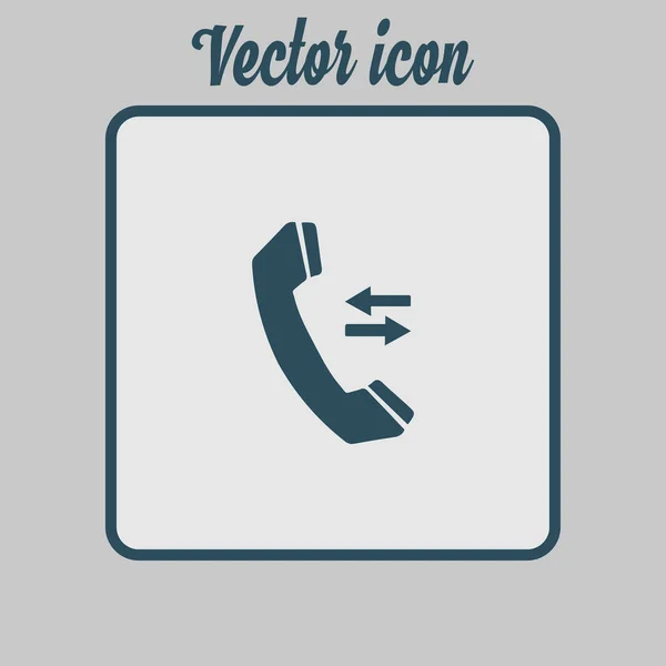 Icono Del Teléfono Estilo Diseño Plano Vector Eps — Archivo Imágenes Vectoriales