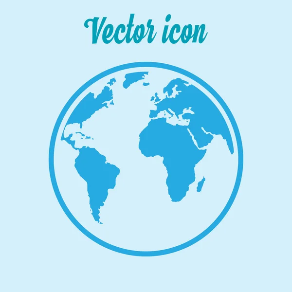 Globus Symbol Einfache Vektorillustration — Stockvektor