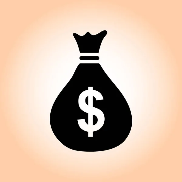Значок Мешка Деньгами Символ Валюты Доллара Сша Плоский Стиль Дизайна — стоковый вектор