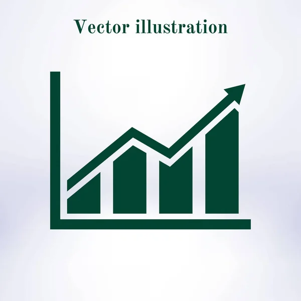Infografía Icono Gráfico Creciente Simbol Gráfico — Vector de stock