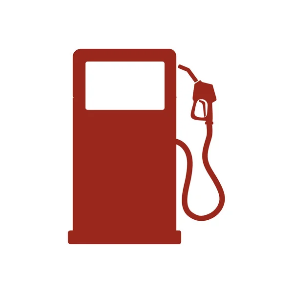 Benzin Pompa Meme Işareti Benzin Istasyonu Simgesi Düz Tasarım Stili — Stok Vektör