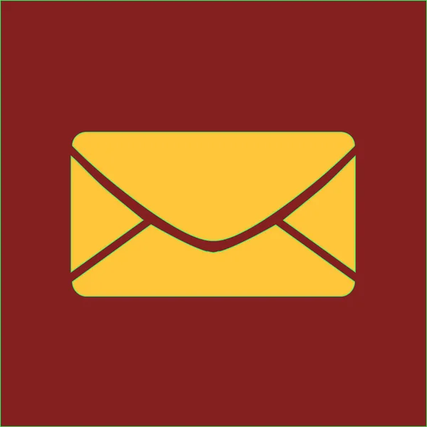 Плоска Піктограма Піктограми Letter Mail — стоковий вектор