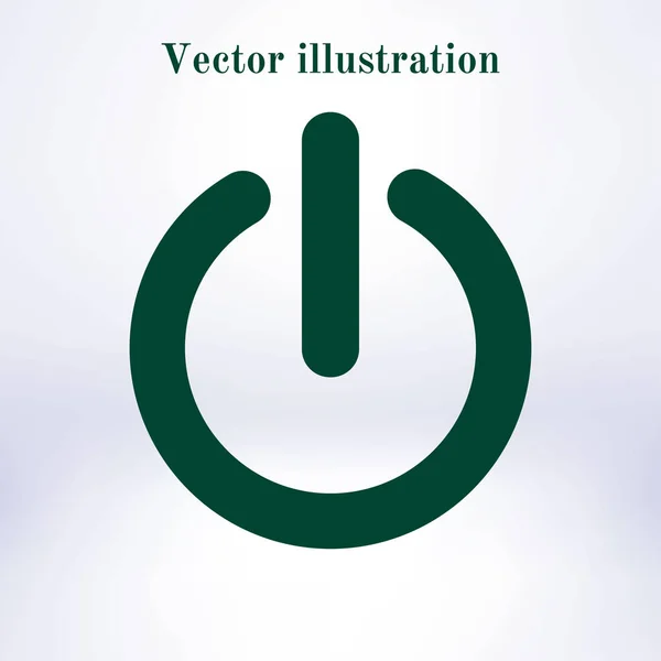 Icono Señal Poder Estilo Diseño Plano — Vector de stock