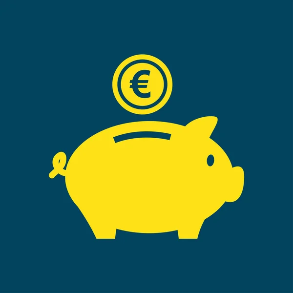 Piggy Bank Pictogram Pictograph Van Moneybox — Stockvector