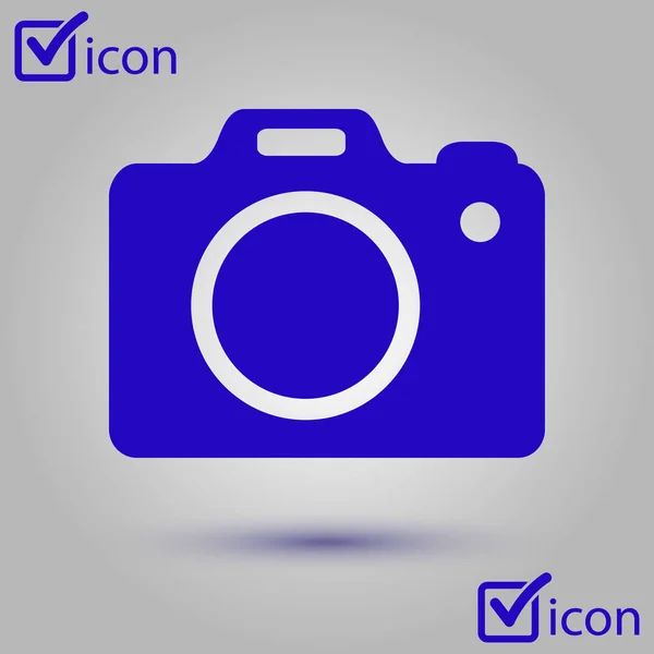 Símbolo Cámara Icono Signo Cámara Dslr Cámara Digital Estilo Diseño — Archivo Imágenes Vectoriales