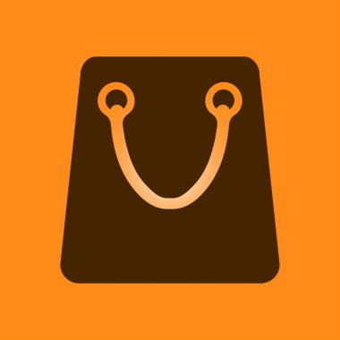 Alışveriş poşeti ikonu. vektör illüstrasyonu