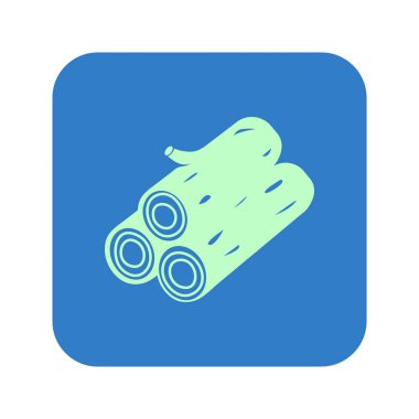 Ahşap simgesi. Tüm oduncu. Yenilenebilir kaynak erkek.