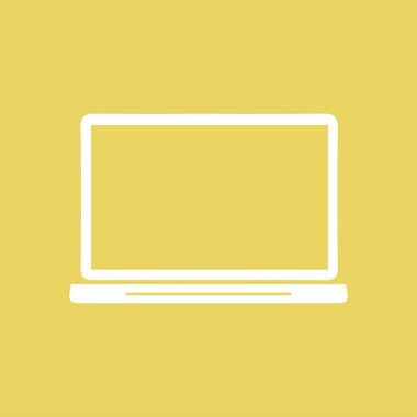 dizüstü bilgisayar kutsal kişilerin resmi, düz tasarım stili, vektör Eps 10, vektör çizim 