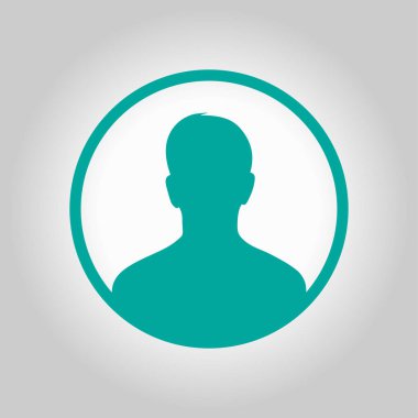 Kullanıcı simgesi simgesi. Kişi sembolü. İnsan avatarı. Düz stil. EPS 10.