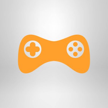 Gamepad simgesi. Vektör. Düz tasarım stili