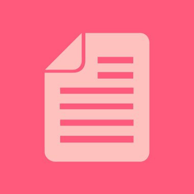 belge simgesi. vektör illüstrasyonu