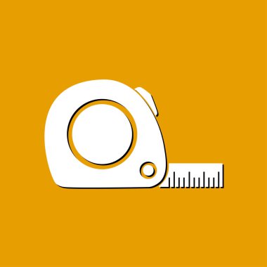  Mezura simgesi. Rulet inşaat erkek.