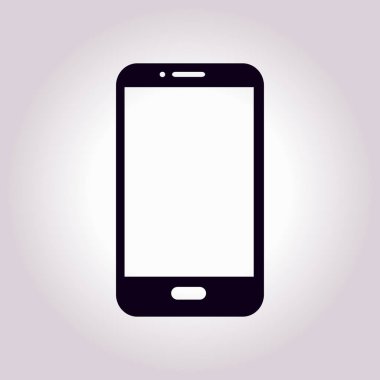 Akıllı telefon simgesinin vektör illüstrasyonu 