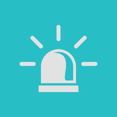 Polis tek simge vektör çizim.