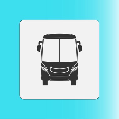 Otobüs simgesi. Schoolbus simbol.