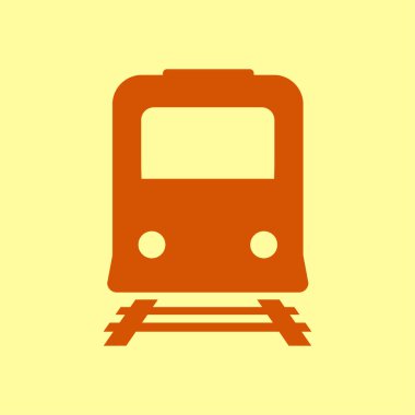 Tren simgesi. Metro erkek. Tren istasyonu işareti.