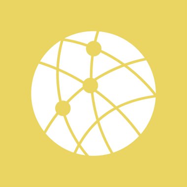 küresel teknoloji veya sosyal ağ simgesini işaret erkek.