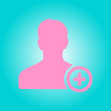 Kullanıcı işareti simgesi ekleyin. Arkadaş simge ekle