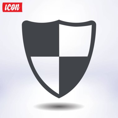 Kalkan kutsal kişilerin resmi. Koruma kavramı. 