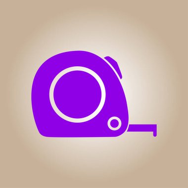  Mezura simgesi. Rulet inşaat erkek.