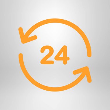 Saat saat etrafında bir gün simgesini açın..