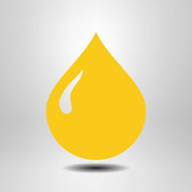 Kan damlası ikonu. Vektör illüstrasyonu