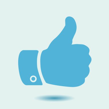 Simge gibi. El parmak tabela. Sembol başparmak. Düz tasarım stili. 