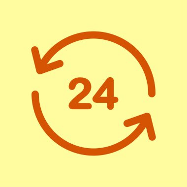 Saat saat etrafında bir gün simgesini açın..