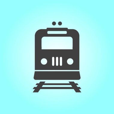 Tren simgesi. Metro erkek. Tren istasyonu işareti.