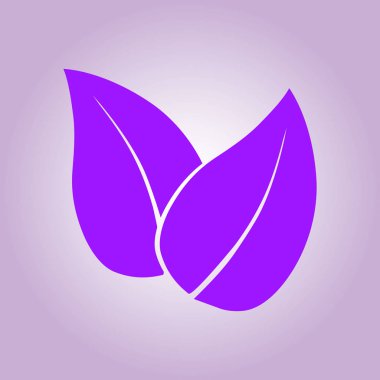 Yaprak simgesi. Taze doğal ürün simgesi. Organik ürün işareti. Düz tasarım stili.