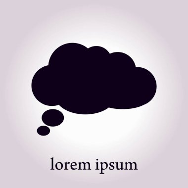 Düz Icon.Vector Eps 10 sohbet. 