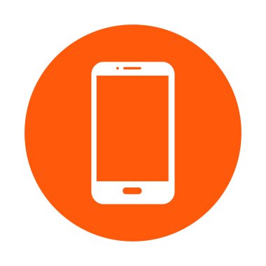 Akıllı telefon simgesinin vektör illüstrasyonu 