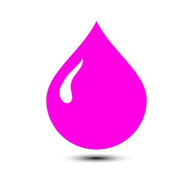 Kan damlası ikonu. Vektör illüstrasyonu