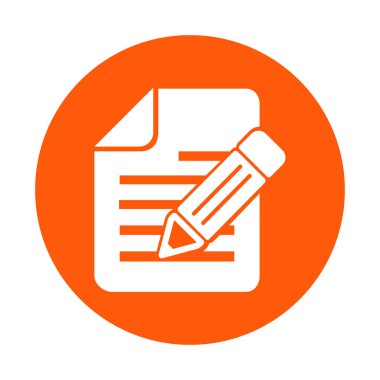 kalem simgesine sahip belge.