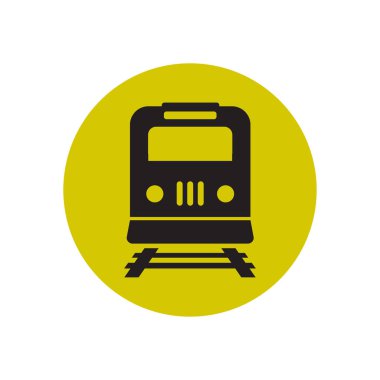 Tren simgesi. Metro erkek. Tren istasyonu işareti.