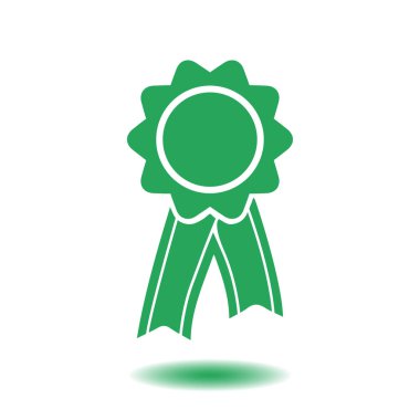  Kurdele simgesi ile rozet. Ödülü rozet şerit erkek ile.