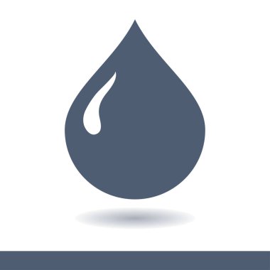 Kan damlası ikonu. Vektör illüstrasyonu