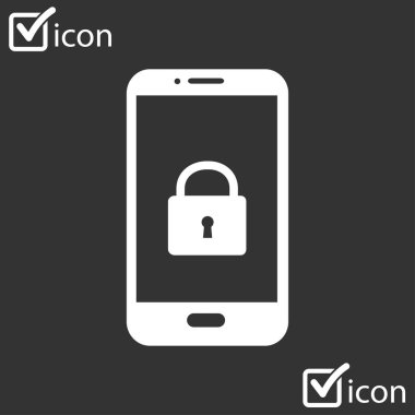 Internet güvenlik kavramı simgesi, kimlik ve koruma sembol, vektör çizim 