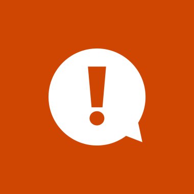  Ünlem işareti. Ünlem işareti. Tehlike uyarı sembolü. Düz tasarım stili. Vektör Eps 10.