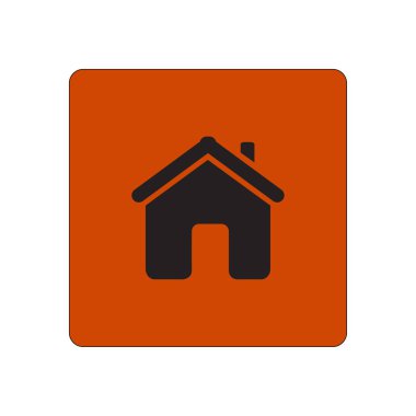 Düz stil vektör ev simgesini