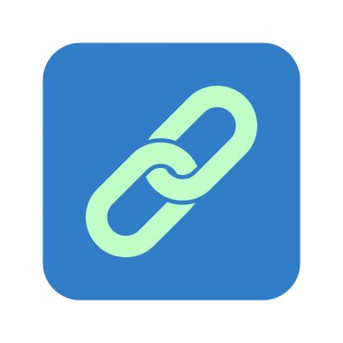 Bağlantı tek simge. Zincir bağlantı erkek.