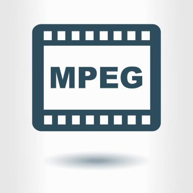 video simgesi. düz tasarım stili. vektör eps 10.