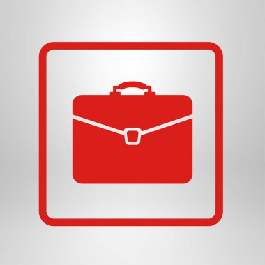 Evrak çantası ikonu, vektör illüstrasyonu. düz tasarım biçimi 
