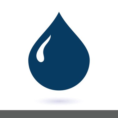 Kan damlası ikonu. Vektör illüstrasyonu