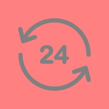 Saat saat etrafında bir gün simgesini açın..