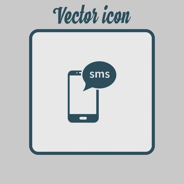 Smartphone Mail Oder Sms Symbol Mobiles Postschild Simbol — Stockvektor