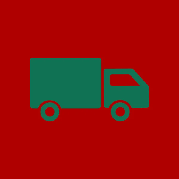 Delivery truck sign icon. Cargo van symbol. Shipments and free delivery. Flat style. Vector EPS 10.